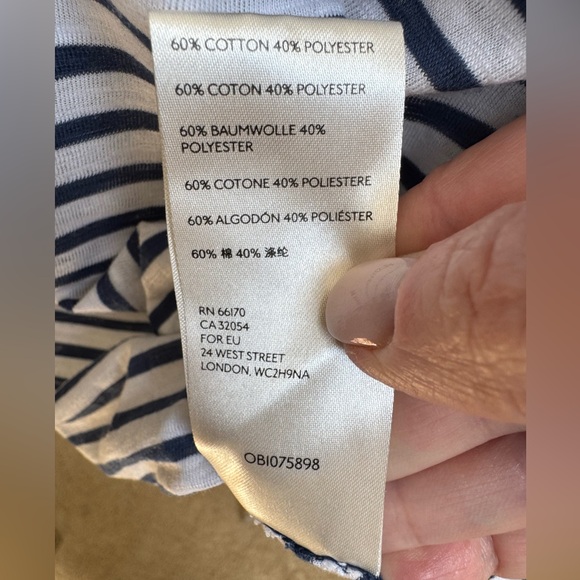 We The Free Halo Striped Cap Sleeve Tee $78 Retail - Picture 7 of 9